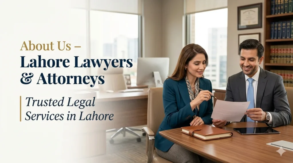 Lahore lawyers providing trusted legal services in Lahore